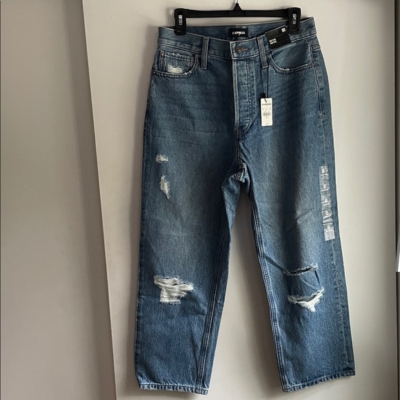 🆕 Express Blue Vintage Denim Women's Jeans New with Tags Size 8 Regular - Picture 10 of 12